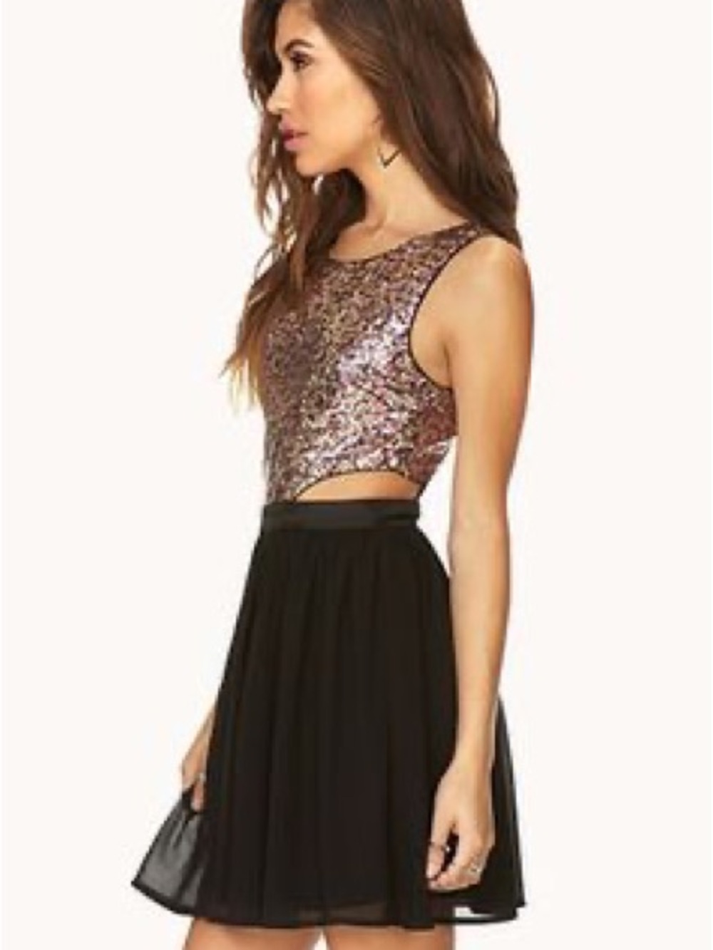 Forever 21 Sequin Dress with Cutouts